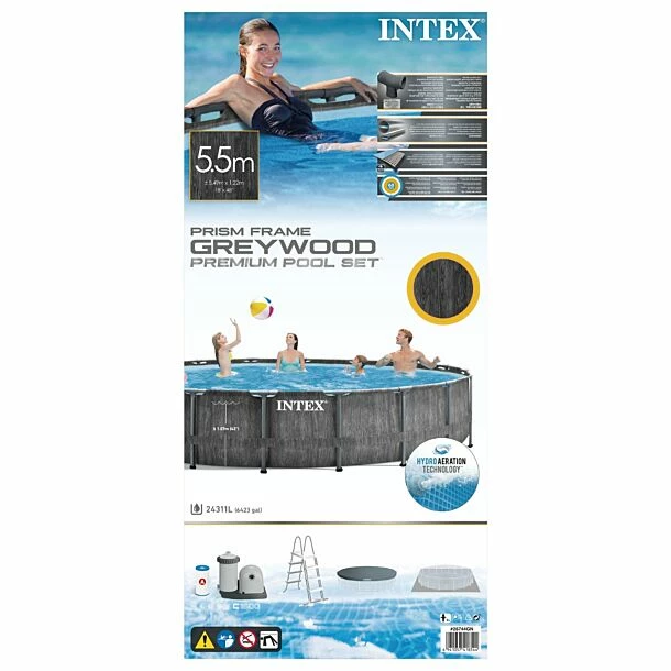 Intex Greywood Prism Frame Zwembad Set Ø 549 X 122 Cm 11 Intex Greywood Prism Frame Zwembad Set Ø 549 X 122 Cm - Afbeelding 9