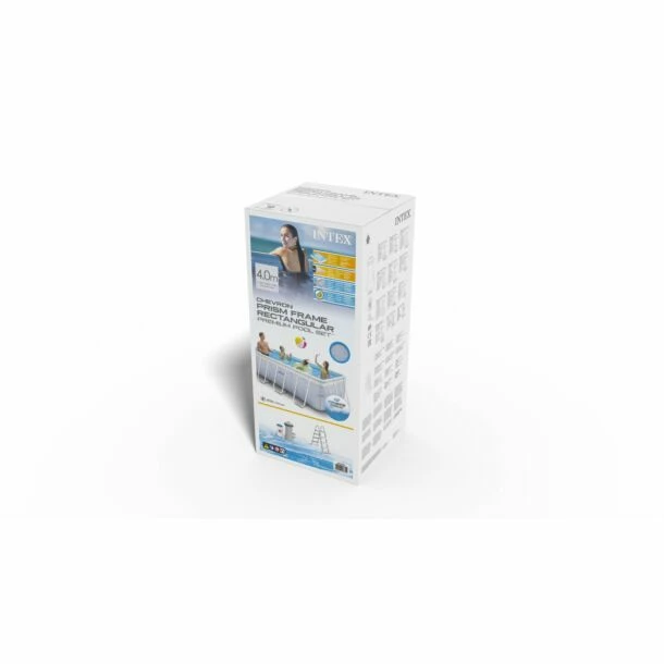 Intex Chevron Prism Frame Zwembad Set Rechthoek 400 X 200 X 100 Cm 12 Intex Chevron Prism Frame Zwembad Set Rechthoek 400 X 200 X 100 Cm - Afbeelding 10