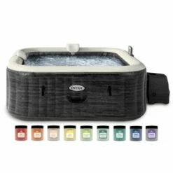 Intex PureSpa Greystone Deluxe + Aquatural Set Aroma Crystals + WiFi
