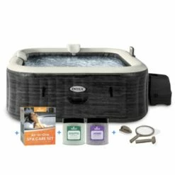 Intex PREMIUM PureSpa Greystone Deluxe + Aquatural Care Set + WiFi