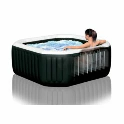 Intex PREMIUM PureSpa Jet & Bubble Deluxe Carbone + Aquatural Care Set + WiFi -swimming pool Sales 28457e 2 44127.1617927987 1