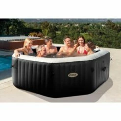 Intex PREMIUM PureSpa Jet & Bubble Deluxe Carbone + Aquatural Care Set + WiFi -swimming pool Sales 28462 inuse 2020 300 1