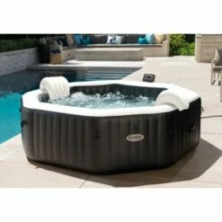 Intex PREMIUM PureSpa Jet & Bubble Deluxe Carbone + Aquatural Care Set + WiFi -swimming pool Sales 28462 prd 2020 300 1