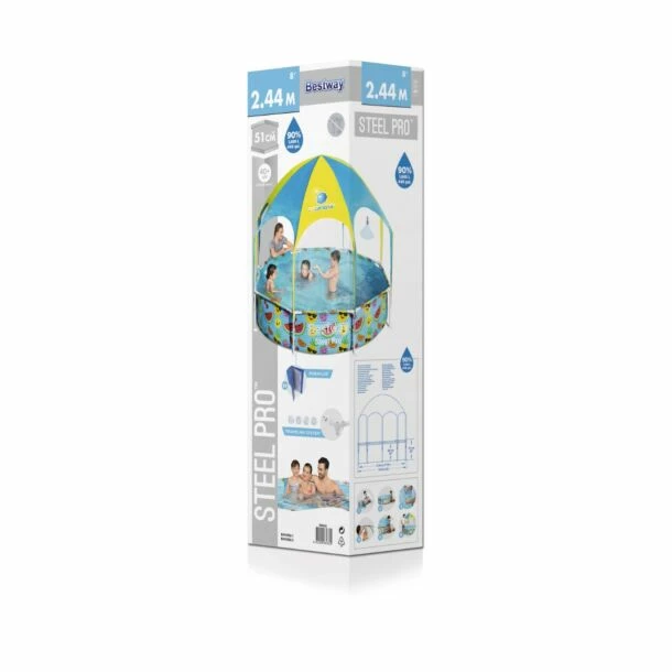 Bestway Speelzwembad Splash-in-Shade Ø 244 X 51 Cm 8 Bestway Speelzwembad Splash-in-Shade Ø 244 X 51 Cm - Afbeelding 6