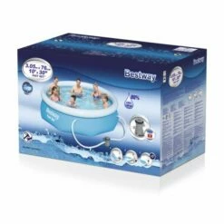 Bestway Fast Set Zwembad Incl. Pomp Ø 305 X 76 Cm -swimming pool Sales 303021233054 57270gs 49x29x31cm 3d 1