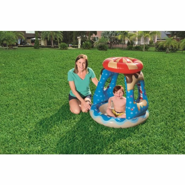 Bestway Peuterbadje Candyville Playtime Met Zonnescherm Ø 91 X 89 Cm 4 Bestway Peuterbadje Candyville Playtime Met Zonnescherm Ø 91 X 89 Cm - Afbeelding 2