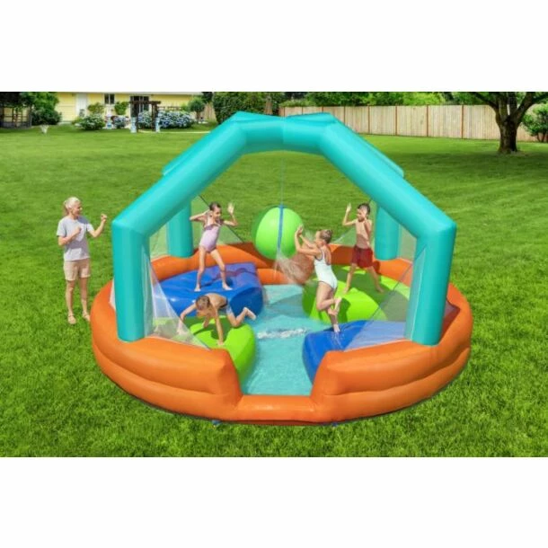 Bestway Dodge & Drench Waterpark 450 X 450 X 268 Cm 5 Bestway Dodge & Drench Waterpark 450 X 450 X 268 Cm - Afbeelding 3