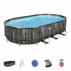 Bestway Power Steel Zwembad 610 Cm + Complete Onderhoud Set -swimming pool Sales 5611r agp set power steel