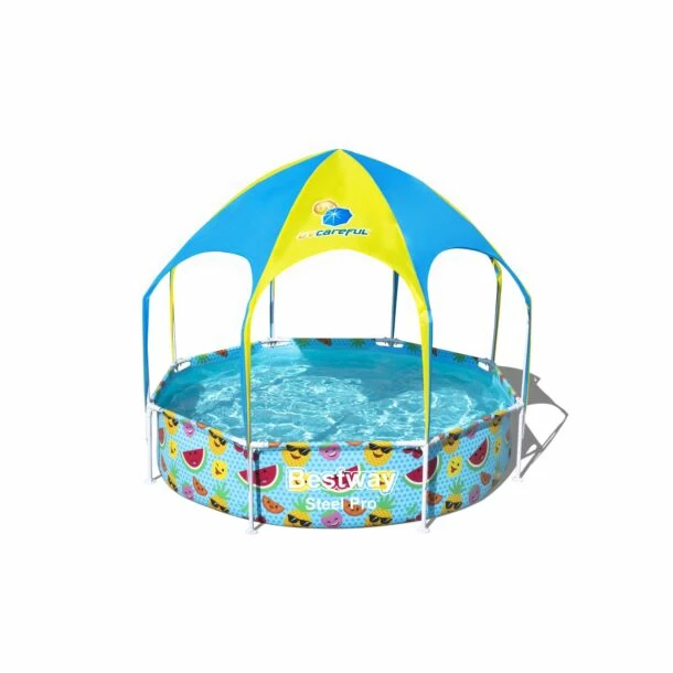 Bestway Speelzwembad Splash-in-Shade Ø 244 X 51 Cm 3 Bestway Speelzwembad Splash-in-Shade Ø 244 X 51 Cm