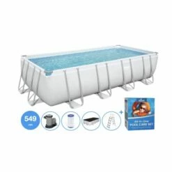 Bestway Power Steel Zwembad 549 Cm + Complete Onderhoud Set -swimming pool Sales 56465acs pack