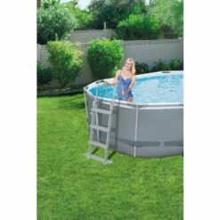 Bestway Power Steel Zwembad 427 Cm + Complete Onderhoud Set -swimming pool Sales 56620 power steel levant zwembad out at home steel