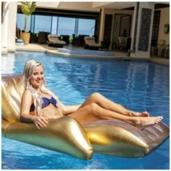 Shimmering Gold Lounge -swimming pool Sales 56803 matelas lounge gold ambiance c min 4