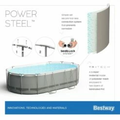 Bestway Power Steel Zwembad Ovaal 488 X 305 X 107 Cm 9 Bestway Power Steel Zwembad Ovaal 488 X 305 X 107 Cm -swimming pool Sales 56938 4