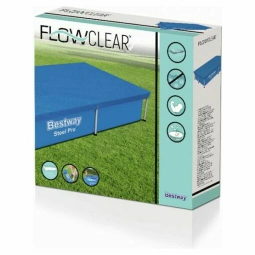 Bestway Flowclear Afdekzeil Rechthoekig Zwembad 221 X 150 Cm -swimming pool Sales 58103 1