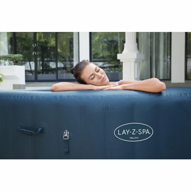 Bestway Lay-Z-Spa Milan Airjet Plus PREMIUM + Wifi + Aquatural Onderhoudsset 13 Bestway Lay-Z-Spa Milan Airjet Plus PREMIUM + Wifi + Aquatural Onderhoudsset - Afbeelding 11