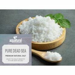 Aquatural Fruits Aroma Set - Badzout Met Fruit Aroma's & Dode Zeezout - Sinaasappel, Citroen, Bessen -swimming pool Sales aquatural pure dead sea salt crystals on spoon 4