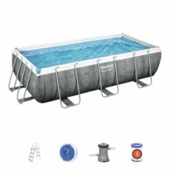 Bestway Power Steel Zwembad 404 Cm + Complete Onderhoud Set -swimming pool Sales bestway agp set 13ft3inx6ft7inx39.5in power steel 56721 56721gb 56721gstif