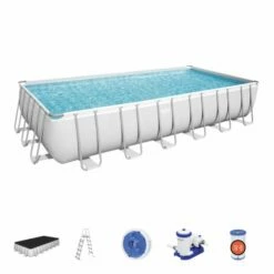 Bestway Power Steel Zwembad Set 732 X 366 X 132 Cm -swimming pool Sales bestway agp set 24ftx12ftx52in power steel 56474 56474gb 56474gs