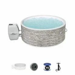 Bestway Lay-Z-Spa Vancouver AirJet Plus + WiFi + Aquatural Set Aroma Crystals 6 X 350 Gram -swimming pool Sales bestway spa set 60027 5 1