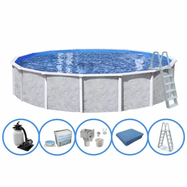 Interline Doughboy Regent Rond Staal Zwembad Set Ø 550 X 132 Cm - Afbeelding 5