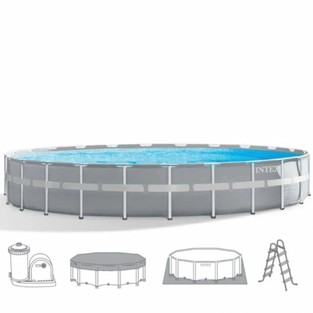 Intex Prism Frame Zwembad Set Ø 610 X 132 Cm 5 Intex Prism Frame Zwembad Set Ø 610 X 132 Cm - Afbeelding 3