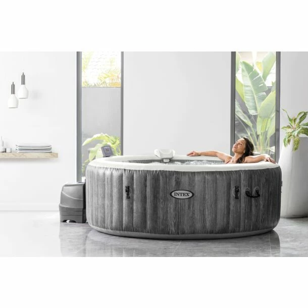 Intex PureSpa Greywood Bubble Deluxe 6 Persoons - WiFi 7 Intex PureSpa Greywood Bubble Deluxe 6 Persoons - WiFi - Afbeelding 5