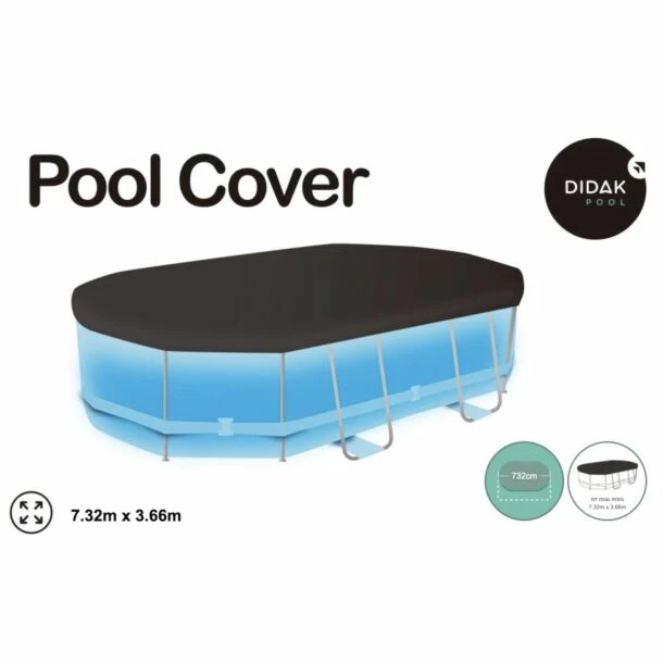 Didak Afdekzeil Ovalen Zwembad 732 X 366 Cm 4 Didak Afdekzeil Ovalen Zwembad 732 X 366 Cm - Afbeelding 2