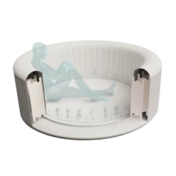 Bestway Lay-Z-Spa Paris AirJet LED Verlichting + Aquatural Set Aroma Crystals 6 X 350 Gram -swimming pool Sales lzs paris cross section 1